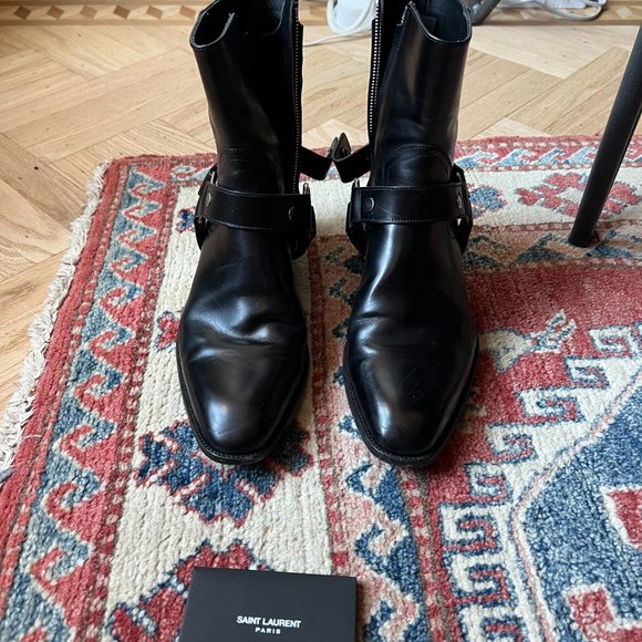 Saint Laurent (YSL) Wyatt boot - black leather, men sz 41 - Picture 3 of 9
